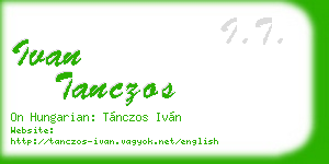 ivan tanczos business card